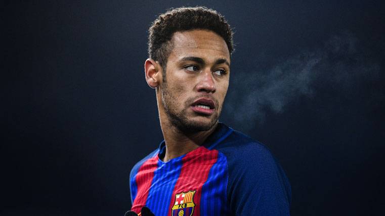 Neymar Jr, durante un partido contra la Real Sociedad en Anoeta