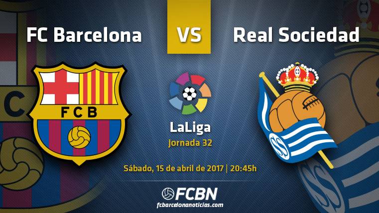 This is the previous of the FC Barcelona in front of the Real Sociedad in the day 32 of LaLiga 2016-2017