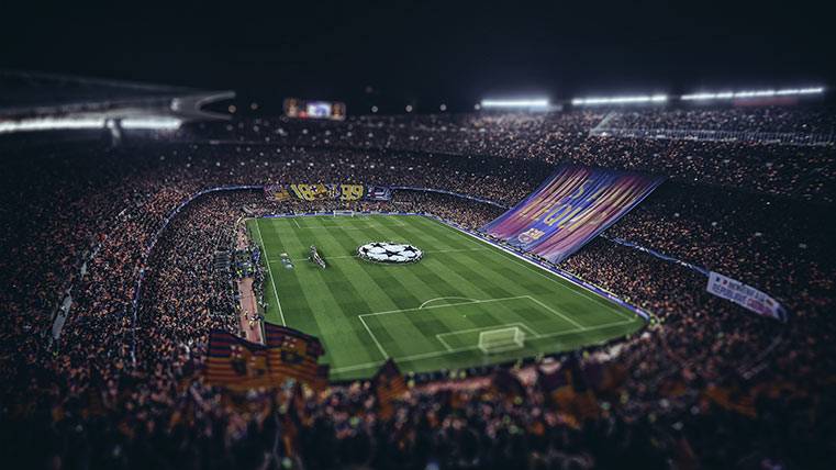 The Camp Nou in Champions, ready to equalise a spectacular series