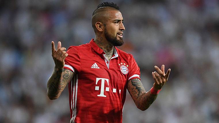 Arturo Vidal, one of the most affected after the Madrid-Bayern