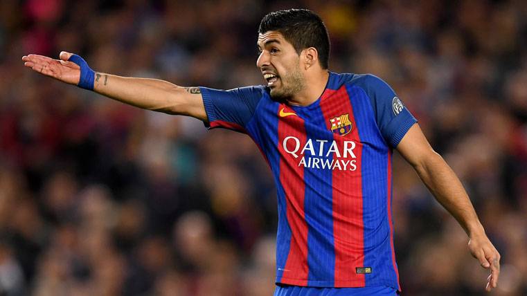 Luis Suárez, during the party against the Juventus in the Camp Nou