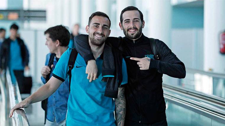Aleix Vidal, beside Paco Alcácer in the trip to Madrid