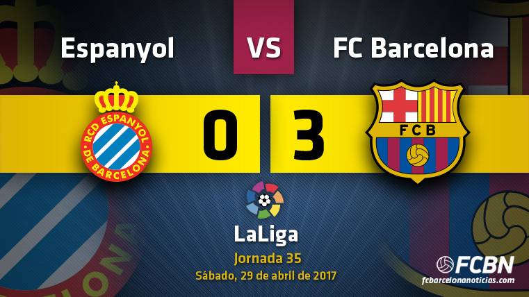 The FC Barcelona finish goleando to the Espanyol thanks to the individual errors