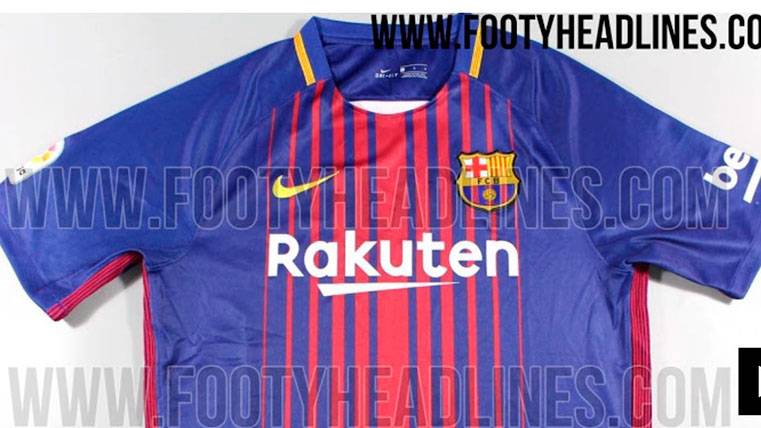 Like this it will be the T-shirt of the FC Barcelona the next season
