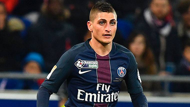 Marco Verratti, durante un partido con el Paris Saint-Germain