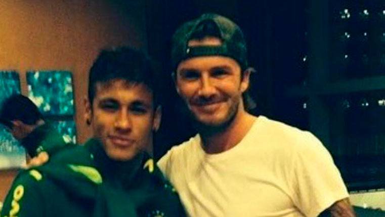 Neymar Júnior, junto con David Beckham