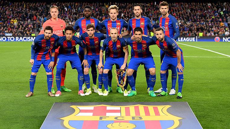 El once titular del FC Barcelona, sólo en Champions esta temporada