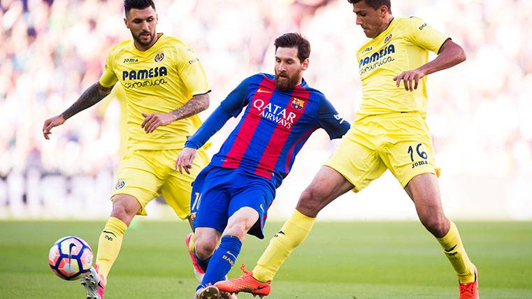 Leo Messi anotó su gol 50 con el Barça este curso ante el Villarreal
