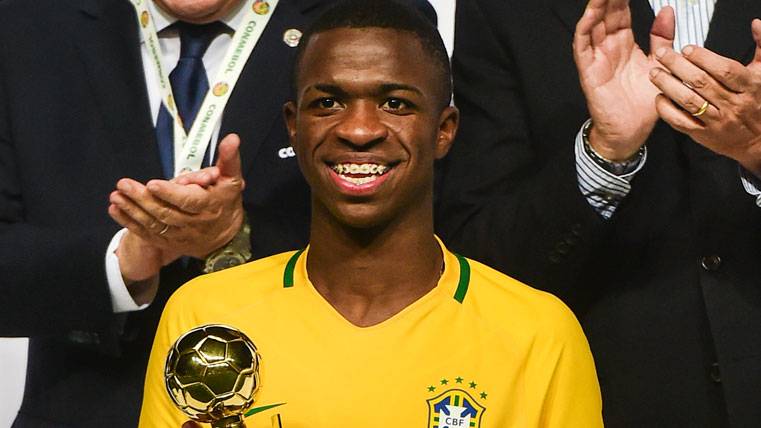 Vinicius Jr, better player of the Sudamericano Sub-17