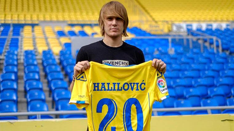 Alen Halilovic, presentado como jugador de la UD Las Palmas