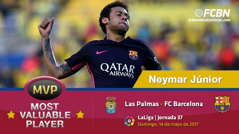 Neymar Júnior, el MVP del FC Barcelona frente a la UD Las Palmas