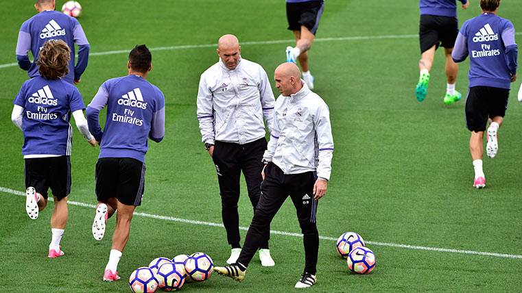 El Real Madrid de Zidane, en un entrenamiento reciente