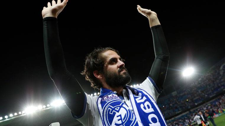 Isco Alarcón, celebrating the title of League harvested with the Real Madrid