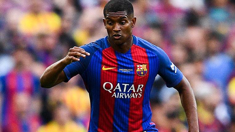 Marlon Santos, durante el partido de este domingo contra el Eibar