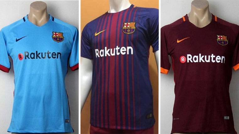 The T-shirts of the FC Barcelona for the next season