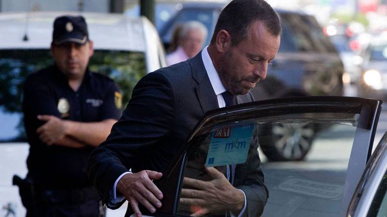 Sandro Rosell, en una imagen de archivo antes de declarar