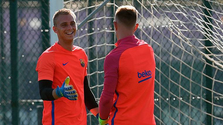 Cillessen And Ter Stegen show his good tuning in a training
