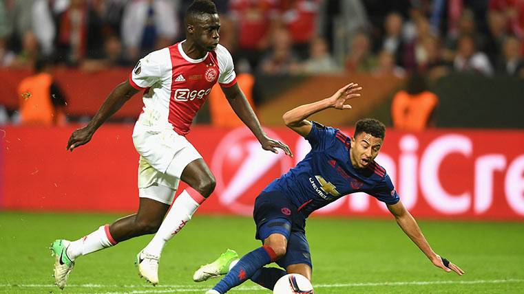 Davinson Sánchez, in the final between Ajax and Manchester United