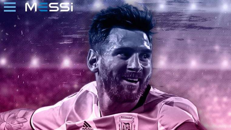 Capture of screen of the new web page of Leo Messi