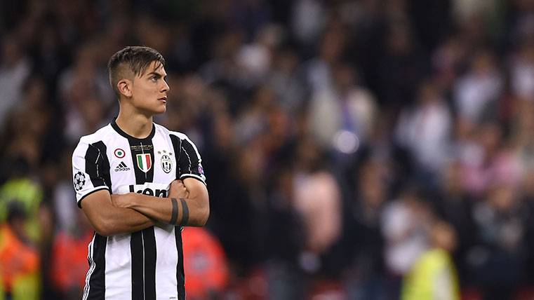 Paulo Dybala in the Millennium Stadium after his defeat in Champions