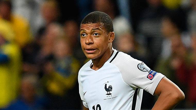 Kylian Mbappé In a party contested with the French selection