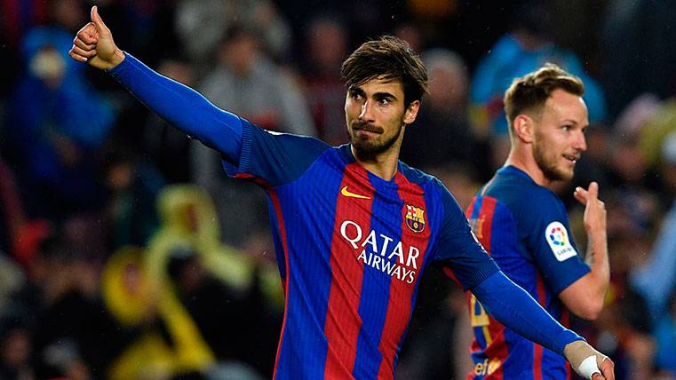 André Gomes, en un partido de LaLiga frente a Osasuna