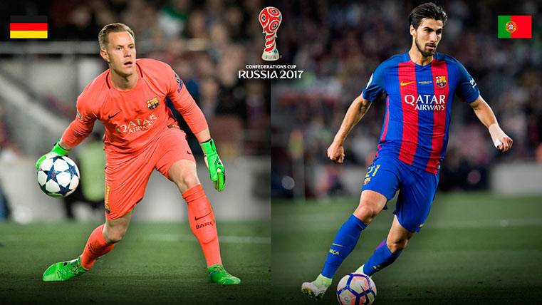 Marc-André ter Stegen and André Gomes, the players of the Barça that struggle by the Glass Confederations
