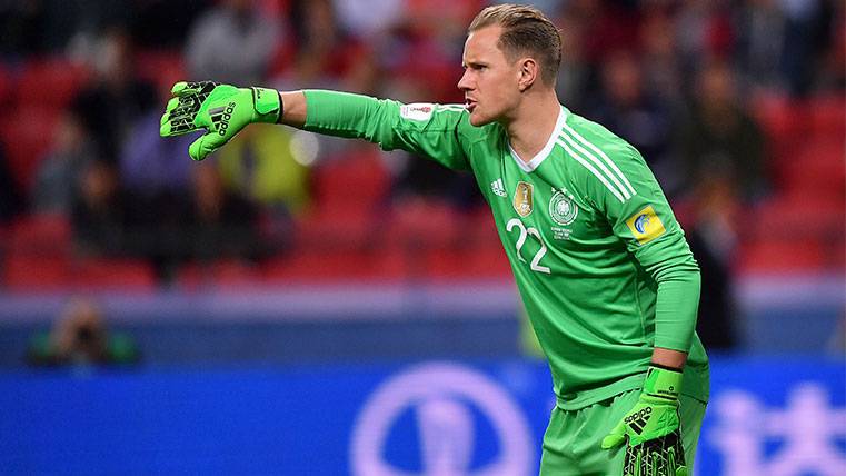Ter Stegen In a party of Glass Confederations with the selection of Germany