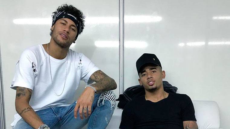 Neymar y Gabriel Jesus, juntos de nuevo