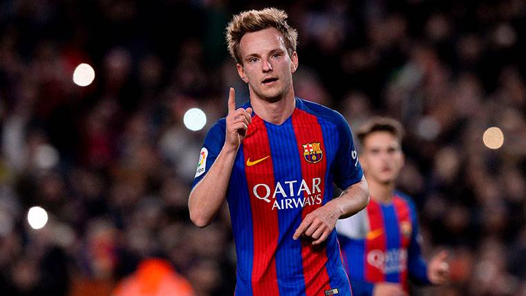 Ivan Rakitic in a party of Glass of the King with the FC Barcelona