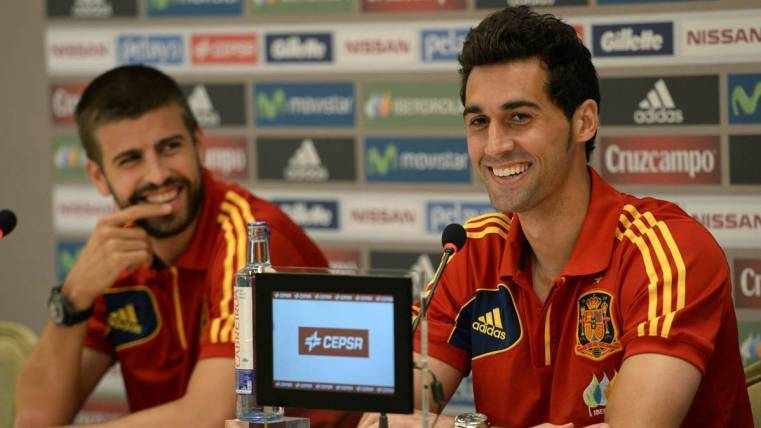 Gerard Hammered and Álvaro Arbeloa, in an image of archive of 2013