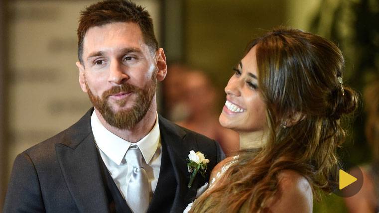 Messi and Antonella, just before marrying  in Rosario