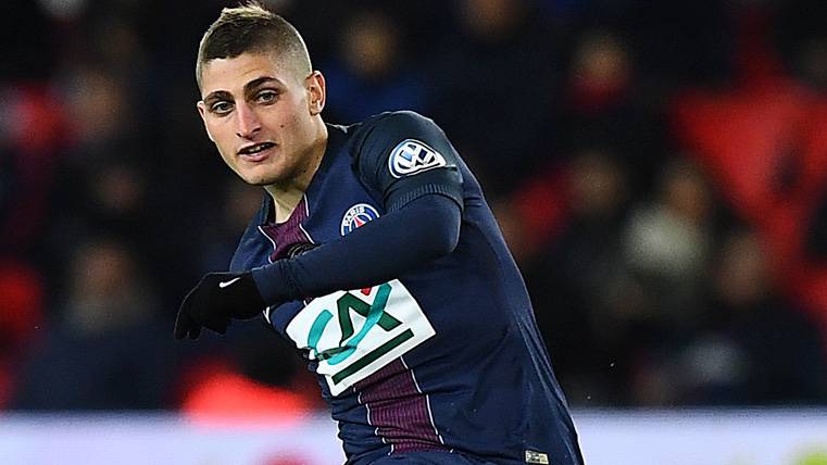 Marco Verratti, durante un partido con el Paris Saint-Germain