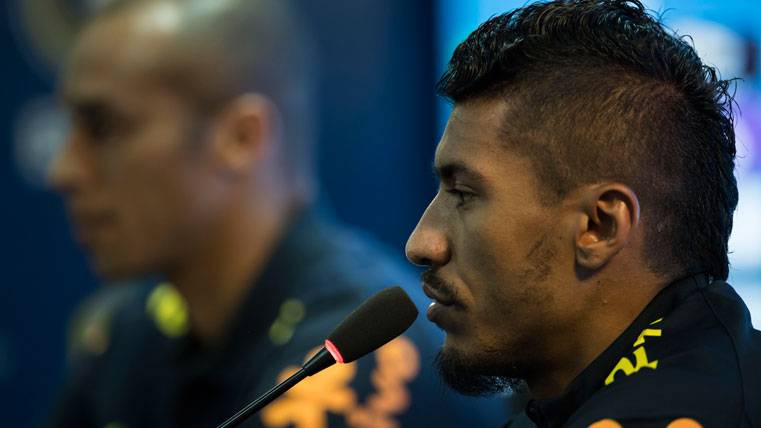 Paulinho, during a press conference with the selection of Brazil