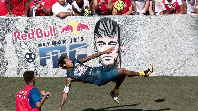 Neymar Jr, durante el Five Soccer Tournament en el que ha participado