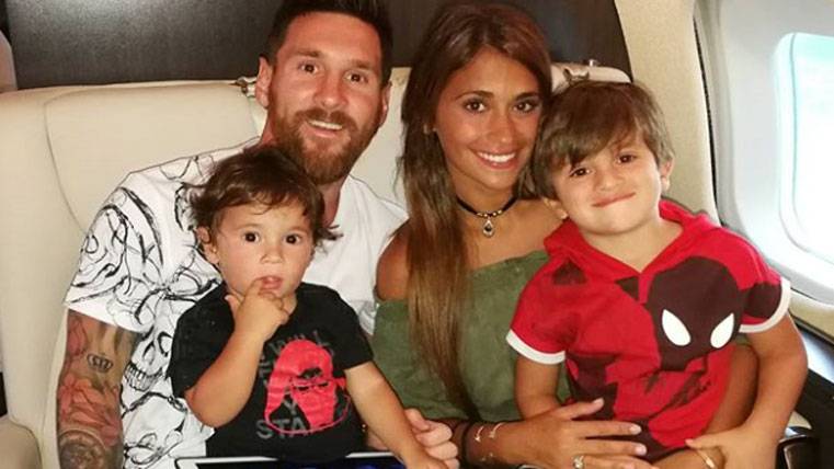 The family of Leo Messi already has returned of his holidays