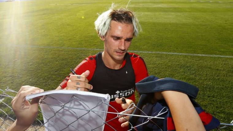 Griezmann y su nuevo look