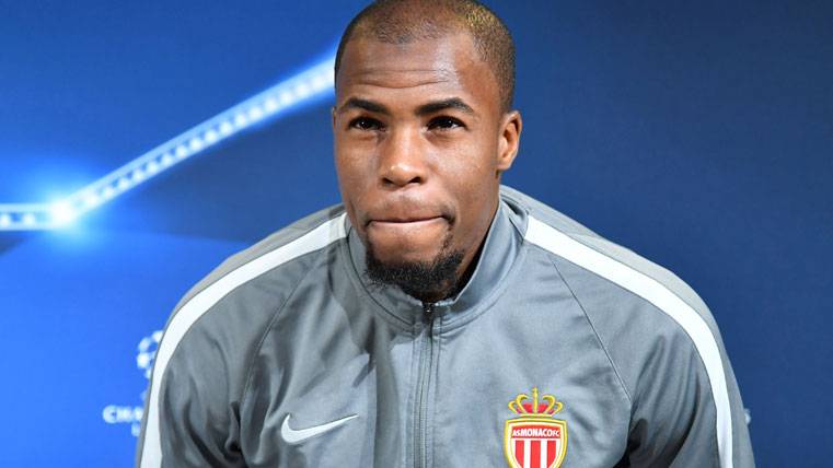Djibril Sidibé, in a press conference of Champions with the Monaco