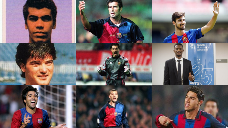 Los 9 portugueses del Camp Nou