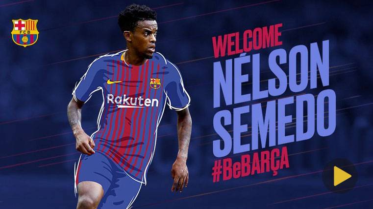 Nelson Semedo, new player of the FC Barcelona