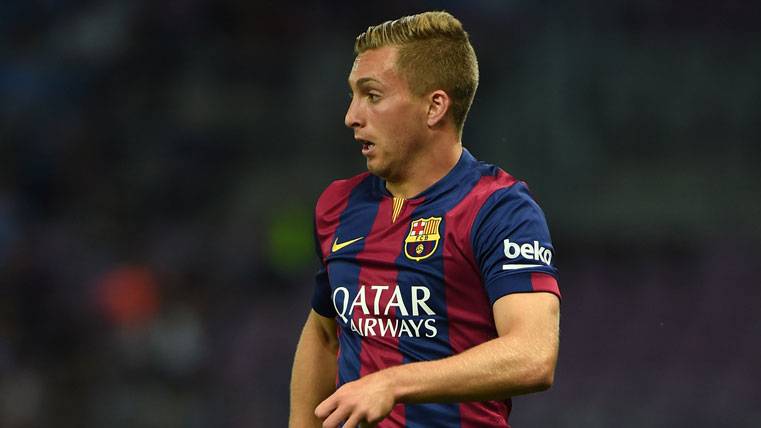 Gerard Deulofeu, during a party with the Barça in an image of archive