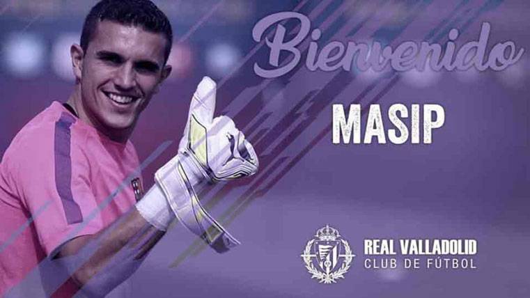 Jordi Masip, presented like new goalkeeper of the Valladolid