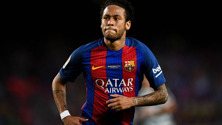 Neymar Jr, durante un partido con el Barça la pasada temporada