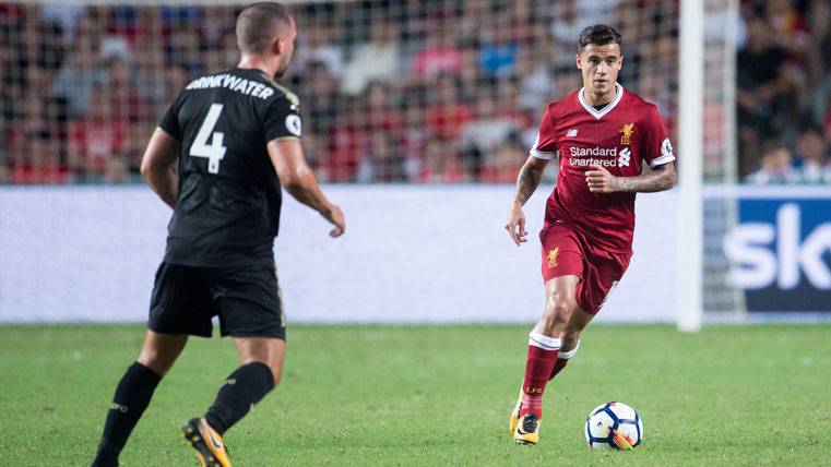 Philippe Coutinho, during the friendly against the Leicester City