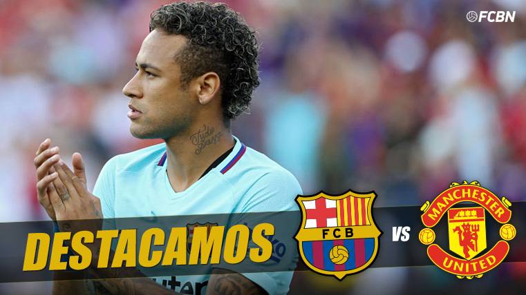 Neymar Jr, goleador del FC Barcelona contra el Manchester United