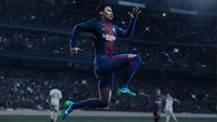 Neymar Jr, in a promotional image of the mark Nike