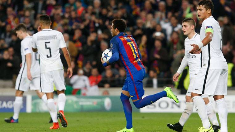 Neymar Jr, after marking a golazo against the PSG