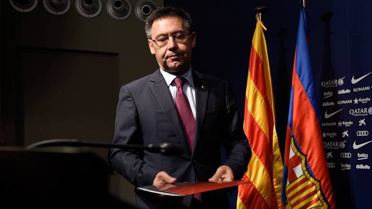 Josep Maria Bartomeu, in an image of archive with the Barça