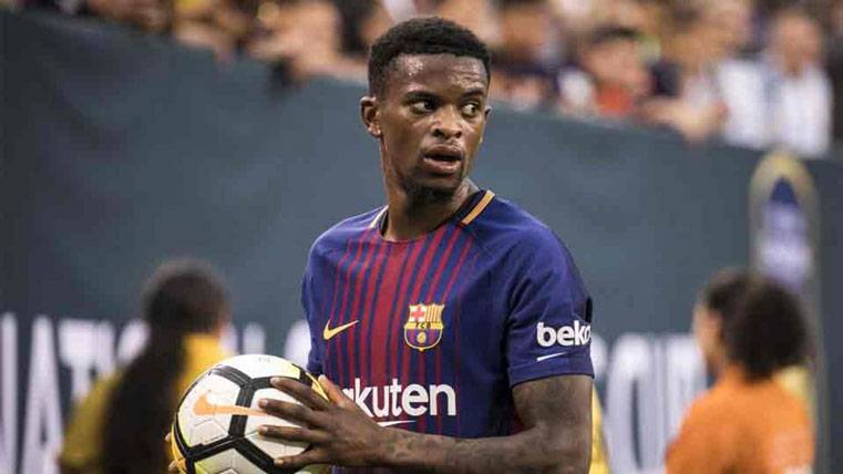 Nelson Semedo, during a party of pre-season with the Barça