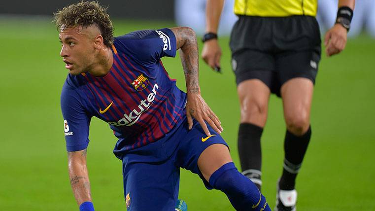 Neymar In an action during the Classical of Miami